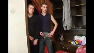 Hot grandmother fucks with her grandson and his friends together