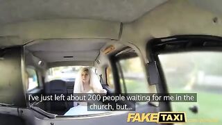 The bride got fucked by a taxi driver before the wedding ceremony