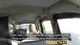 The bride got fucked by a taxi driver before the wedding ceremony