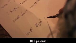 Older guy punished his granddaughter for disrespect