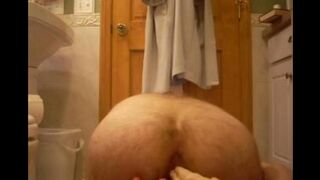I got a rubber dick and I tried to fuck with it - homemade