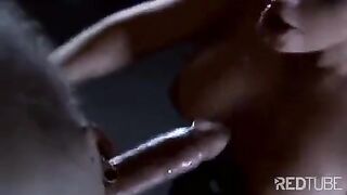 The related slave licks the pussy of a dominant lady