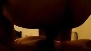 A woman with a sagging belly after childbirth gets fucked by FMM