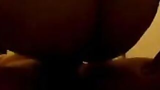A woman with a sagging belly after childbirth gets fucked by FMM