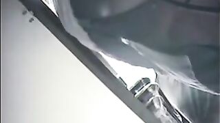 A hidden camera was secretly filming girls at the checkout in the store