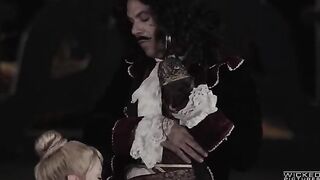 A glamorous whore gives a blowjob to her boyfriend in 60fps