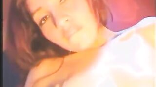 The girl fucks herself in all holes with a powerful vibrator