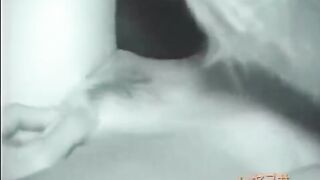 The guy passionately licks the hairy pussy of his sleeping sister, an intense scene
