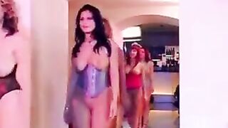 Gangbang with a girl with big and beautiful natural tits