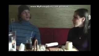 Russian beauty got fucked by black guy immediately after meet