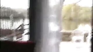 A peeping tom saw a porn show under the skirt