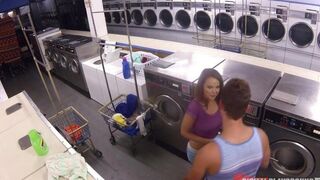 A lucky guy hooked Dillion Harper in the laundry, she’s hot
