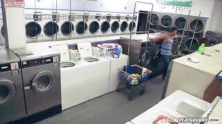 A lucky guy hooked Dillion Harper in the laundry, she’s hot