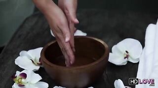 Massage with a friend that turns into a hot erotic sex