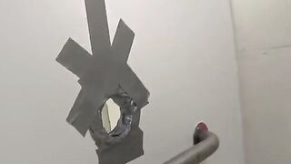 A man fucked a girl in the toilet of the club