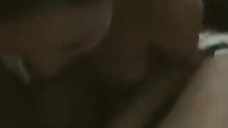 A BBW is dancing naked in front of her husband, showcasing her curves