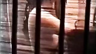 A bearded man gently licks the hairy pussy lips to make her cum