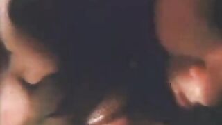 A vintage blowjob scene featuring a woman with a known love for sperm