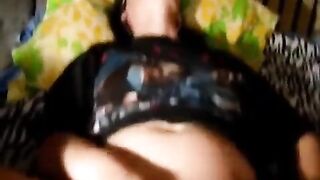 A tiny girl shows her narrow pussy on camera
