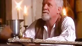 A group fuck in medieval style with big natural tits