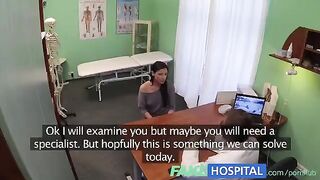 The cunning doctor checked the patient's pants