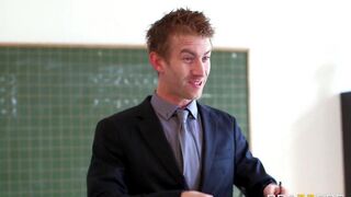 A student is fucking with her teacher in a steamy encounter