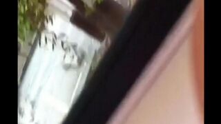 He might as well jerk off his big cock right on the street