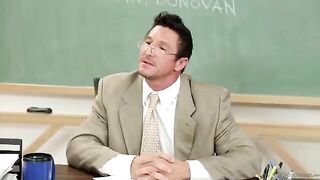 The student got a good mark thanks to the teacher's passionate encounter
