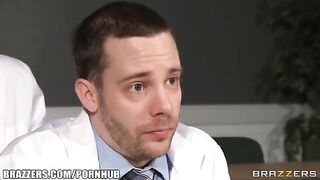 The doctor has a practice with one of the interns in his office