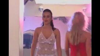 A hot orgy party after a sexy model show