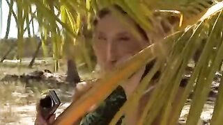 The couple engaged in passionate sex on the beach