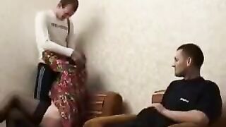 The son and his friend fucked the mother, who was drunk