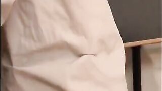 The student got a high mark from the teacher and licked her pussy