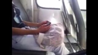 A beautiful girl watched as a man jerked his big dick with pleasure