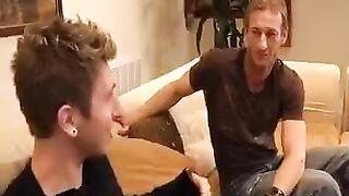 A sister poses naked, and the brother removes his clothes too