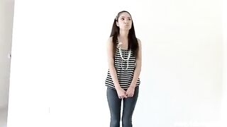 A beautiful virgin girl is having her first experience