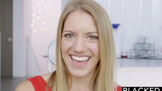 Long black cock for every hole of the blonde beauty