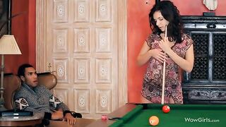 The guy made a cunnilingus on the beautiful girl’s pussy