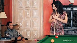 The guy made a cunnilingus on the beautiful girl’s pussy