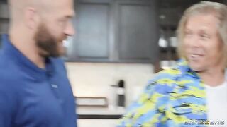 A girl finishes from the attention of a man too!