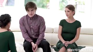The stepmom and her son-in-law shared a holiday treat together