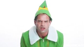 She's letting the elf in for a roleplay threesome sex adventure