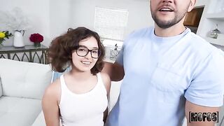 Leana doesn’t touch the ground with her feet in this scene