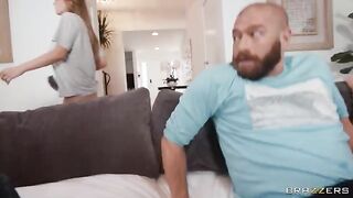 Horny GF got creampied by her lover right at home