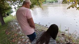 Feeding ducks with beavers and creampie with cute Serina Gomez - Part 1