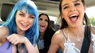 The nimble nimble girl is having fun with her girlfriend in part 1