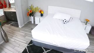 The coach fucks the girl and cums in her pussy