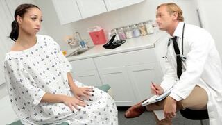 The doctor is recommending sex to his patient