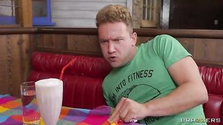 Anal sex in the greasy diner toilet