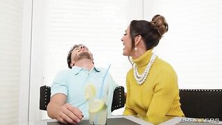 Suburban woman fucked by her husband, but not enough